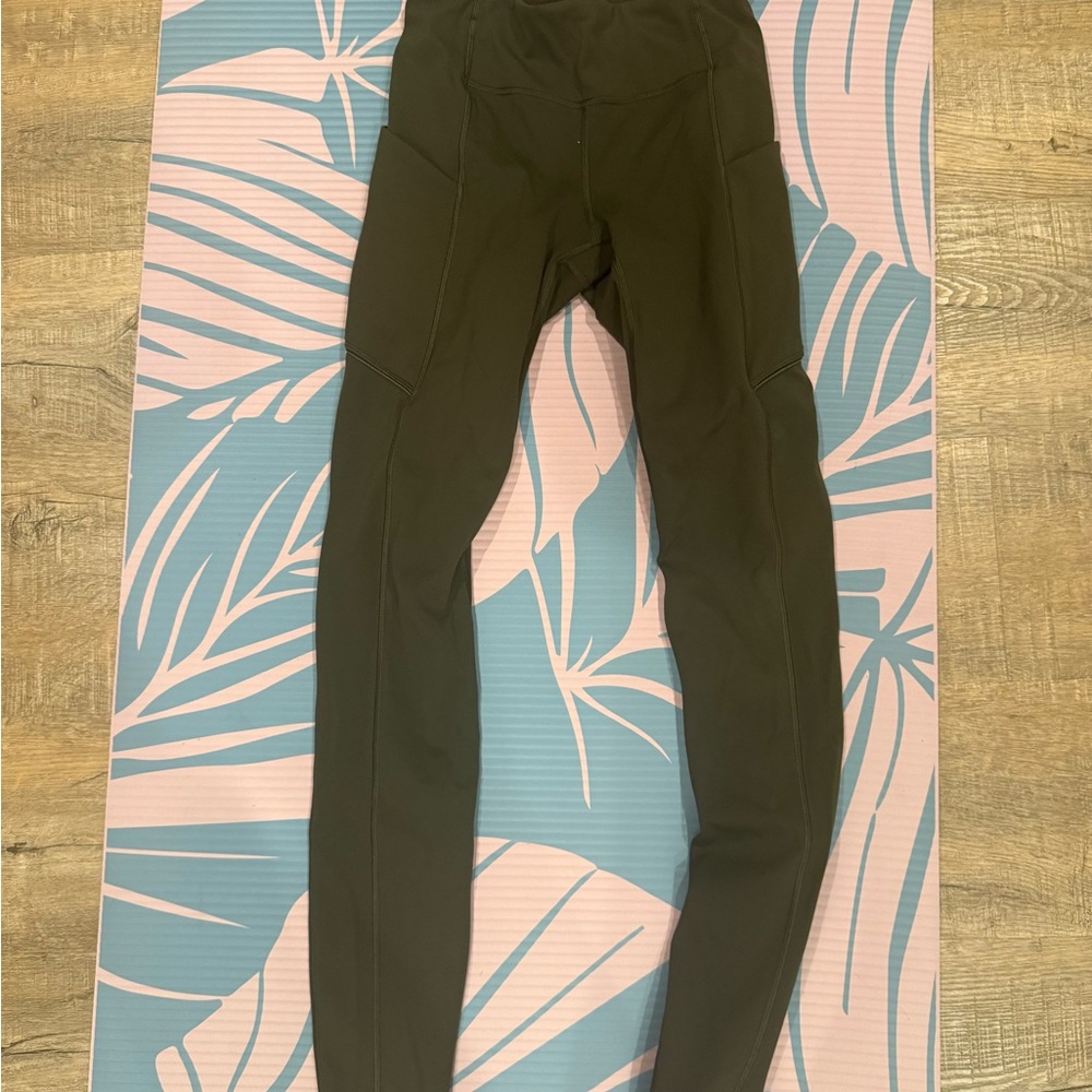 lululemon athletica Dark Green Leggings
